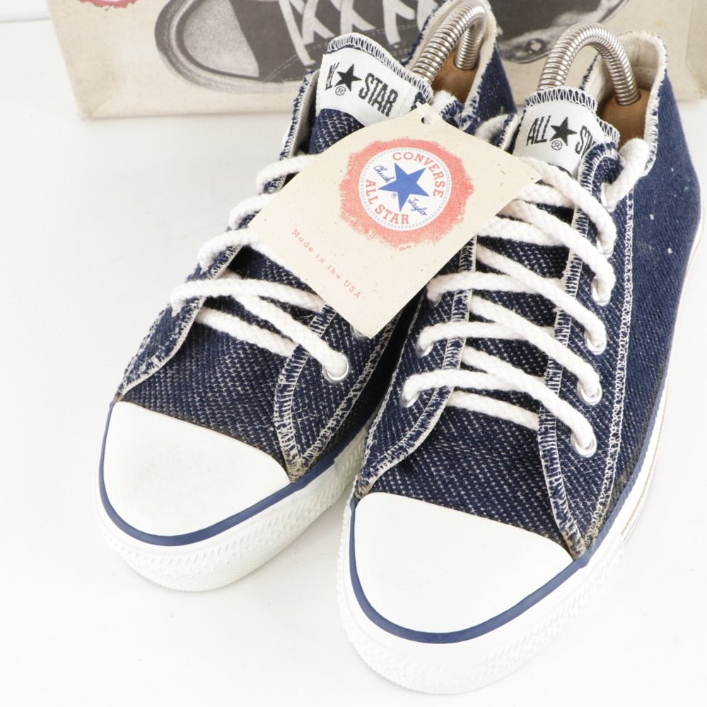 New Vintage Converse Inside Out Denim Shoes USA 8 - Picture 2 of 8